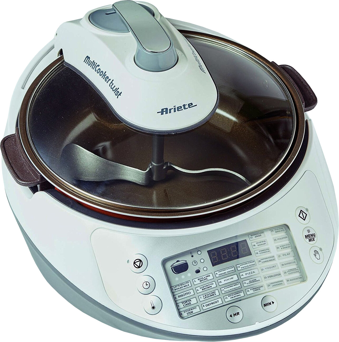 مولتی‌ کوکر همه‌کاره آریته ایتالیا Ariete مدل 2945 | سفید | با ۳۰ برنامه پخت و دیگ ۵ لیتری نچسب